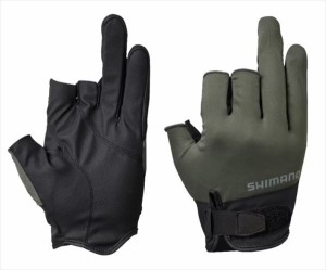 シマノ 手袋 GL-008V ベーシック グローブ 3 カーキ 2XL