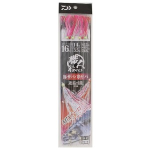 ダイワ 仕掛け 快適職人船サビキ 豚サバフラッシャー 3本針×2セット 針16号-ハリス14号-幹糸18号【キャスティングオリジナル】