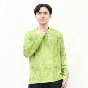 ダイワ ウェア DE-8624 ドライメッシュロングスリーブシャツ ボトムライム 2XL