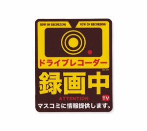 ドライブレコーダー ステッカー おしゃれ ドラレコ 車 安全 防犯 セキュリティ カーステッカー サイズM