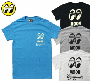 ムーンアイズ Tシャツ メンズ 半袖 アメカジ おしゃれ かっこいい かわいい ホットロッド レーシング モーター MOONEYES MOON Equipped L