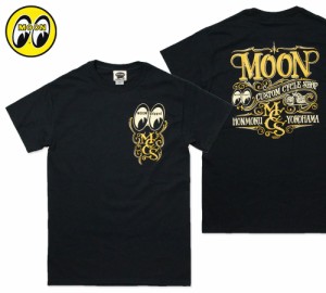 ムーンアイズ Tシャツ メンズ 半袖 アメカジ おしゃれ かっこいい かわいい バイク ホットロッド レーシング モーター MOONEYES MOON Cus