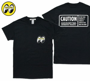 ムーンアイズ Tシャツ メンズ 半袖 アメカジ おしゃれ かっこいい かわいい ホットロッド レーシング モーター MOONEYES MOON CAUTION メ