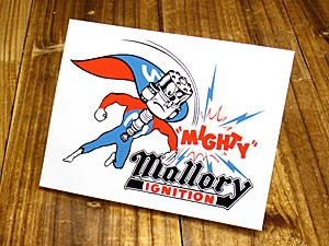 ステッカー 車 アメリカン バイク ヘルメット 復刻 マロリー MALLORY MIGHTY＿SC-DZ101-MON