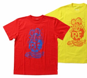 ラットフィンク Tシャツ メンズ 半袖 アメカジ おしゃれ かっこいい キャラクター アメリカ モンスター Rat Fink カラーTシャツ