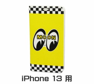 ムーンアイズ iPhone13 ケース アイフォン13 アイフォンケース カバー ジャケット 手帳型 おしゃれ かっこいい 車 バイク ホットロッド 