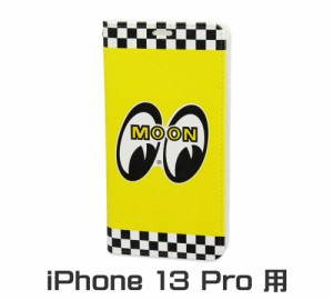 ムーンアイズ iPhone13 Pro ケース アイフォン13 アイフォンケース カバー ジャケット 手帳型 おしゃれ かっこいい 車 バイク ホットロッ