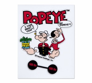 ポパイ ステッカー キャラクター アメリカ おしゃれ かわいい 車 バイク アウトドア キャンプ カーステッカー POPEYE PO-04