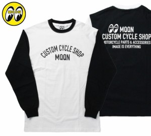 ムーンアイズ Tシャツ メンズ 大きいサイズ 長袖 アメカジ おしゃれ かっこいい ホットロッド レーシング 車 バイク MOONEYES MOON Custo