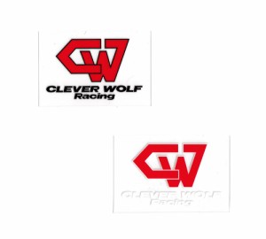 ステッカー CLEVER WOLF バイク 車 おしゃれ かっこいい スマホ ノートパソコン スーツケース キャンプ アウトドア スケボー カーステッ