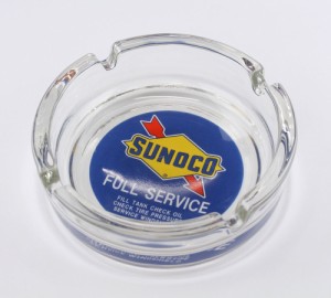 スノコ 灰皿 小物入れ トレー おしゃれ アメリカン かっこいい シンプル 使い易い ガラス灰皿 SUNOCO FULL SERVICE