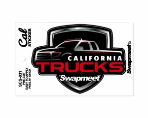 ステッカー 車 アメリカン おしゃれ かっこいい アメリカン雑貨 Swapmeet Cal STICKER CALIFORNIA TRUCKS