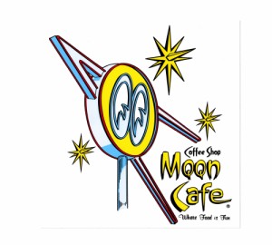 ムーンアイズ ステッカー アメリカン 車 かっこいい おしゃれ バイク カーステッカー ホットロッド MOONEYES MOON Cafe ネオンステッカー