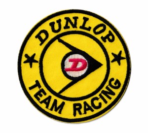 ダンロップ DUNLOP ワッペン アイロン 大人向け おしゃれ かっこいい アメカジ アメリカン TEAM RACING