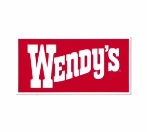 ウェンディーズ ステッカー アメリカン かわいい おしゃれ 車 バイク アメリカン雑貨 アメリカ アウトドア キャンプ Wendy's ダイカット