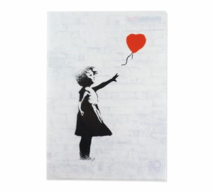 バンクシー クリアファイル A4 おしゃれ 文具 整理 収納 アメリカン雑貨 BANKSY Balloon Girl