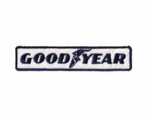 グッドイヤー ワッペン アイロン 大人向け おしゃれ かっこいい ブランド ロゴ アメカジ アメリカン雑貨 GOODYEAR スクエア