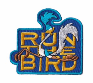 ロードランナー ワッペン アイロン 大人向け おしゃれ かっこいい アメカジ キャラクター アメリカ アメリカン雑貨 RUN THE BIRD