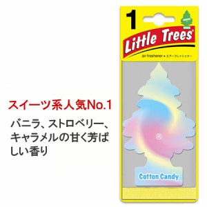 リトルツリー 芳香剤 車 アメリカ エアーフレッシュナー Little Trees レギュラーサイズ コットンキャンディ＿AF-AF10282-MON