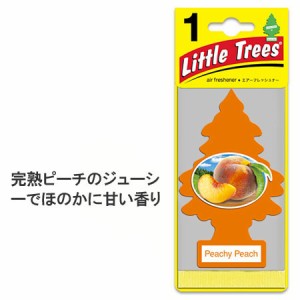 リトルツリー 芳香剤 車 アメリカ エアーフレッシュナー Little Trees レギュラーサイズ ピーチーピーチ＿AF-AF10319-MON