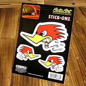 クレイスミス ステッカー 車 アメリカン キャラクター バイク ヘルメット Clay Smith STICK-ONZ＿SC-CSD8688-MON