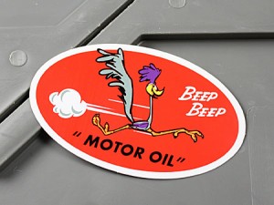 ロードランナー ステッカー ルーニー・テューンズ 車 バイク アメリカン MOTOR OIL＿SC-MS068-FEE