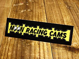 ムーンアイズ ステッカー 車 アメリカン バイク ヘルメット アメ車 ホットロッド MOONEYES MOON Racing Cams＿SC-DM171YE-MON