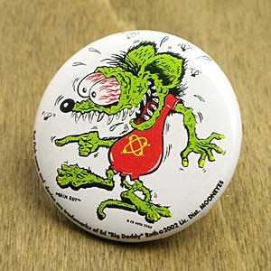 ラットフィンク（RAT FINK） 缶バッチ ラットボーイ＿BC-RA107RB-MON