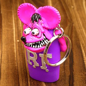 ラットフィンク（RAT FINK） ライターキャップ（キーパー） 蛍光ピンク＿KH-RAF253GP-MON