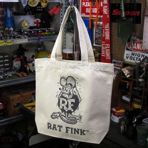 ラットフィンク（Rat Fink） トートバッグ コットンキャンバス ナチュラル＿BG-RAF416NT-MON