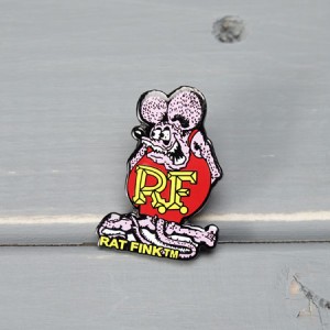 ラットフィンク（RAT FINK） ピンバッチ ピンク＿BC-RH001-MON