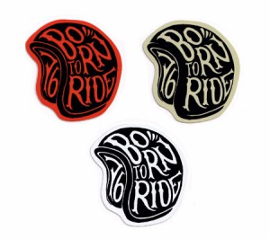 ステッカー アメリカン 車 バイク ヘルメット かっこいい おしゃれ ギター スケボー カーステッカー アメリカン雑貨 BORN TO RIDE