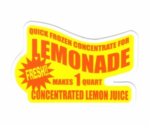 ステッカー アメリカン おしゃれ かっこいい 車 アウトドア スーツケース バイク ビンテージ LEMONADE