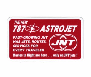 ステッカー アメリカン おしゃれ かっこいい 車 アウトドア スーツケース バイク ビンテージ ASTROJET