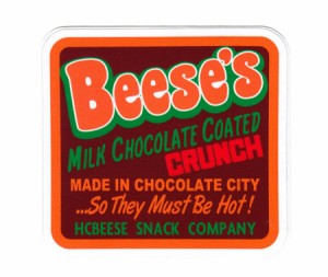 ステッカー アメリカン おしゃれ かっこいい 車 アウトドア スーツケース バイク ビンテージ チョコレート Beeses