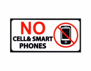 ステッカー アメリカン サイン 表示 案内 注意 おしゃれ インテリア かっこいい パブリックサインステッカー 携帯電話＆スマートフォン禁