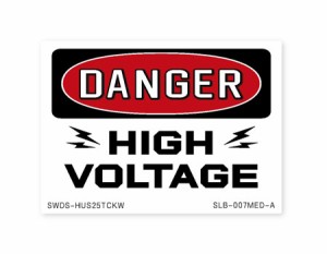 ステッカー アメリカン かっこいい おしゃれ 世田谷ベース インテリア 危険 注意書き 案内 サイン 表示 SIGN & LABELS DANGER 高電圧