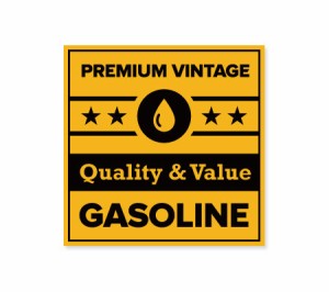 ステッカー アメリカン おしゃれ 車 バイク かっこいい オイル カーステッカー Vintage Gas Labels PREMIUM VINTAGE