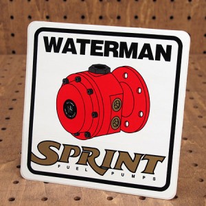 ステッカー 車 アメリカン バイク ヘルメット WATERMAN SPRINT FUEL PUMPS＿SC-L879-SXW