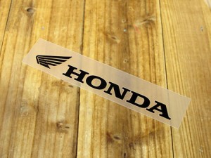 ステッカー ホンダ 車 アメリカン バイク ヘルメット HONDA 転写式 ウイング ロゴ ブラック サイズS＿SC-R311-TMS