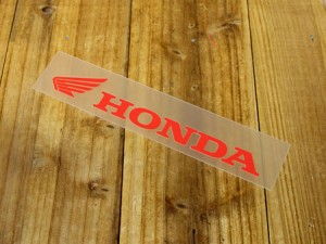 ステッカー ホンダ 車 アメリカン バイク ヘルメット HONDA 転写式 ウイング ロゴ レッド サイズS＿SC-R312-TMS