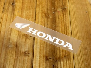 ステッカー ホンダ 車 アメリカン バイク ヘルメット HONDA 転写式 ウイング ロゴ ホワイト サイズS＿SC-R313-TMS