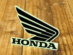 ステッカー ホンダ 車 アメリカン バイク ヘルメット HONDA ウイング ブラック 右向き＿SC-R340-TMS