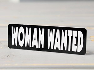 ステッカー ヘルメット 車 アメリカン バイク WOMAN WANTED 女ほしい！＿SC-239-GEN