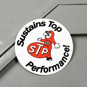 ステッカー STP OIL 車 バイク アメリカン オイル STPマン＿SC-MS058-FEE