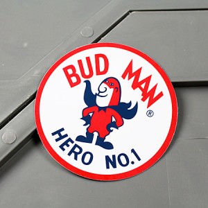 ステッカー バドワイザー ビール 車 バイク アメリカン キャラクター BUD MAN バドマン＿SC-MS091-FEE