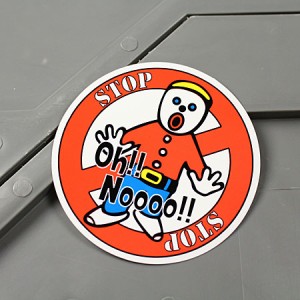 ステッカー ミスタービル 車 バイク アメリカン キャラクター MR.Bill＿SC-MS095-FEE