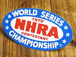 ステッカー 車 アメリカン バイク ヘルメット 復刻 NHRA 全米ホットロッド協会 1970年＿SC-DZ202-MON