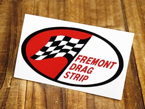 ステッカー 車 アメリカン バイク ヘルメット 復刻 FREMONT DRAG STRIP＿SC-DZ319-MON