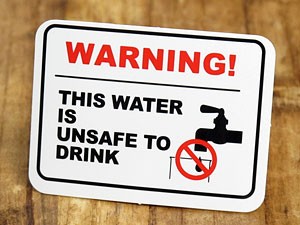 ステッカー アメリカン インテリア サイン 表示 案内 注意 警告 「この水は飲めません」＿SC-EL002-SXW